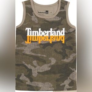 Boys Timberland Camo Sleeveless Tee NEW